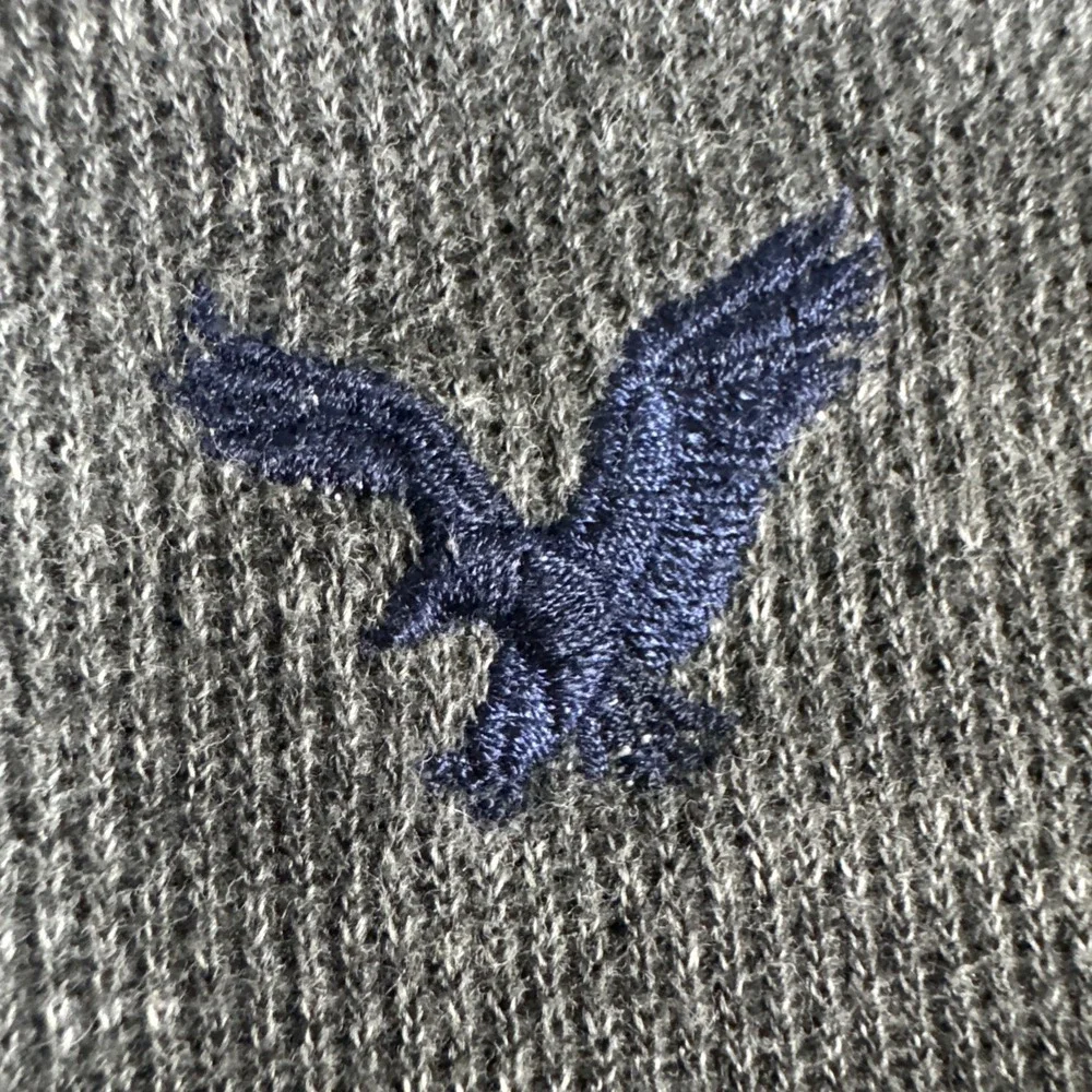 American Eagle Mens Waffle Knit Thermal Henley Shirt Size Medium Casual Outdoors